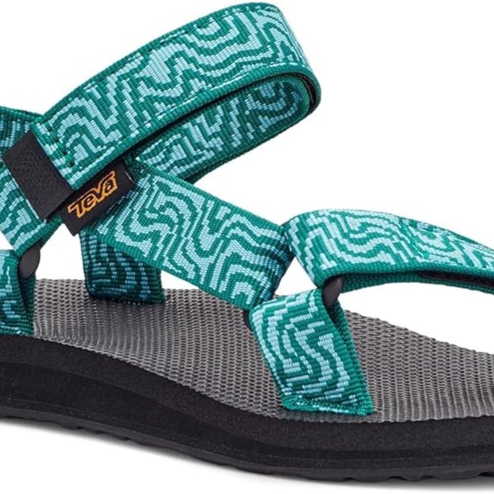 NWOT Teva Women's Original Universal Sandal green blue in box size 7